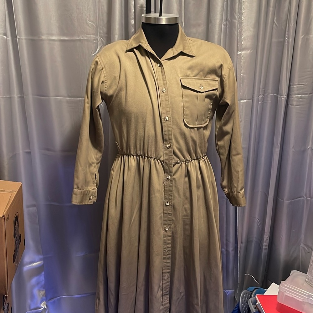 Ladies button down dress